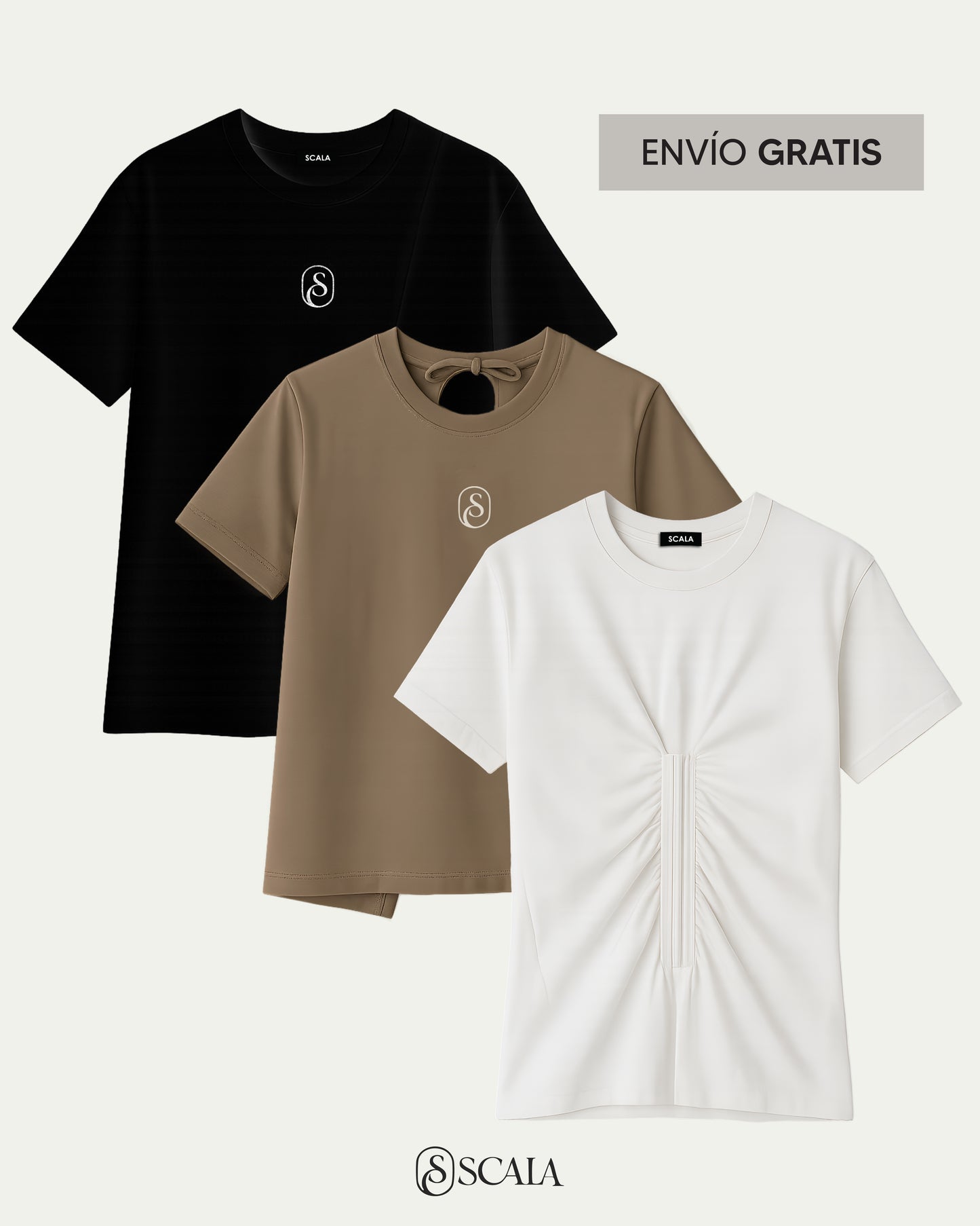 PACK 3 CAMISETAS MOÑOS, ABERTURA, FAJON