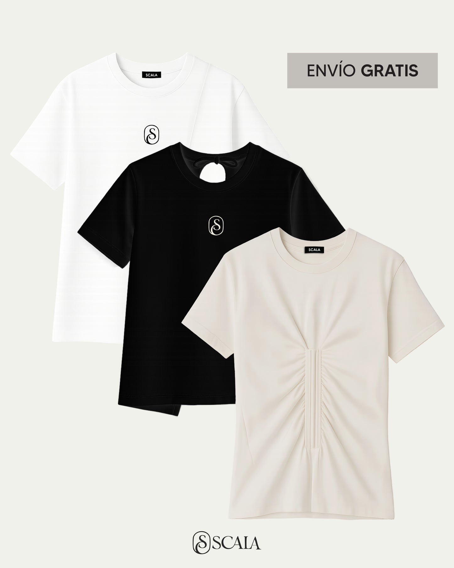 PACK 3 CAMISETAS MOÑOS, ABERTURA, FAJON