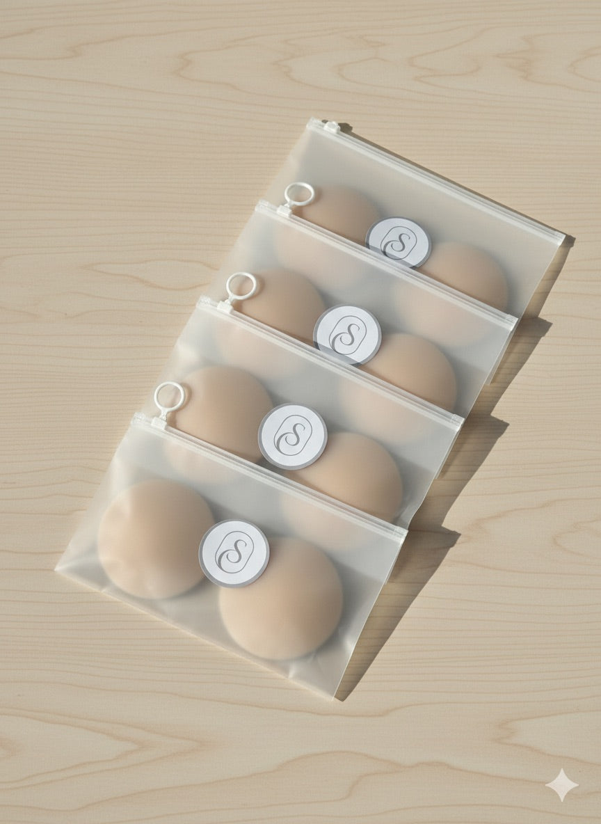 PAR DE CUBREPEZONES DE SILICONA