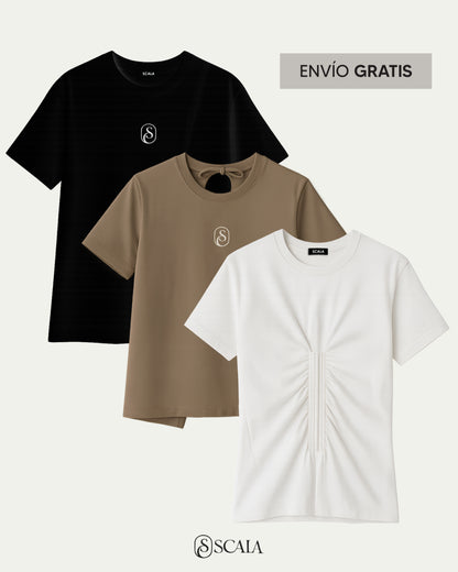 PACK 3 CAMISETAS MOÑOS, ABERTURA, FAJON