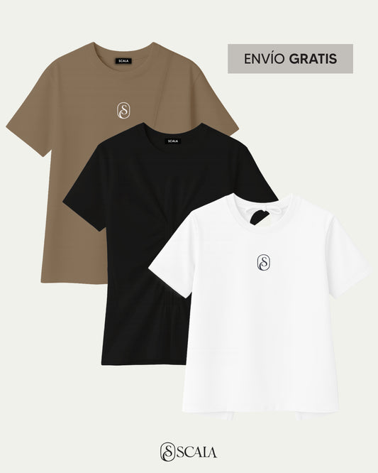 PACK 3 CAMISETAS MOÑOS, ABERTURA, FAJON